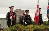 2012 Memorial Service - Officers standing at attention