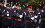 2014 Memorial Service - Officers marching to memorial service