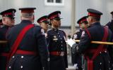 2014 Memorial Service - Officers standing at attention (2)