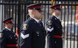 2014 Memorial Service - Officers standing at attention (2)