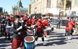 2013 Memorial Service - Drummers marching and performing