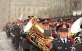 2012 Memorial Service - Police band marching to memorial service