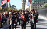 2013 Memorial Service - Officers with flags marching to memorial service (3)