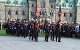 2013 Memorial Service - Officers with flags marching to memorial service (8)