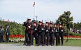 2014 Memorial Service - Officers with guns marching