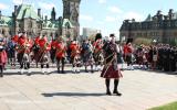 2013 Memorial Service - Bagpipers marching and performing (11)