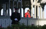 2004 Memorial Service - RCMP officer speaking, officer at attention